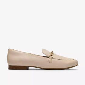 Tamna Iris witte leren loafer voor dames