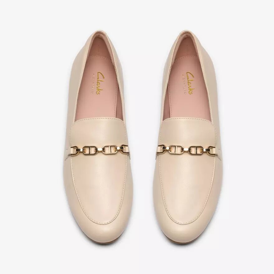 Tamna Iris witte leren loafer voor dames Tamna Iris witte leren loafer voor dames