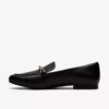 Tamna Iris zwarte leren loafer voor dames