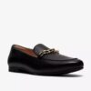 Tamna Iris zwarte leren loafer voor dames