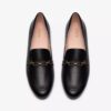 Tamna Iris zwarte leren loafer voor dames