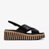 Tessiah Cross2 zwarte Wedges voor dames Tessiah Cross2 zwarte Wedges voor dames