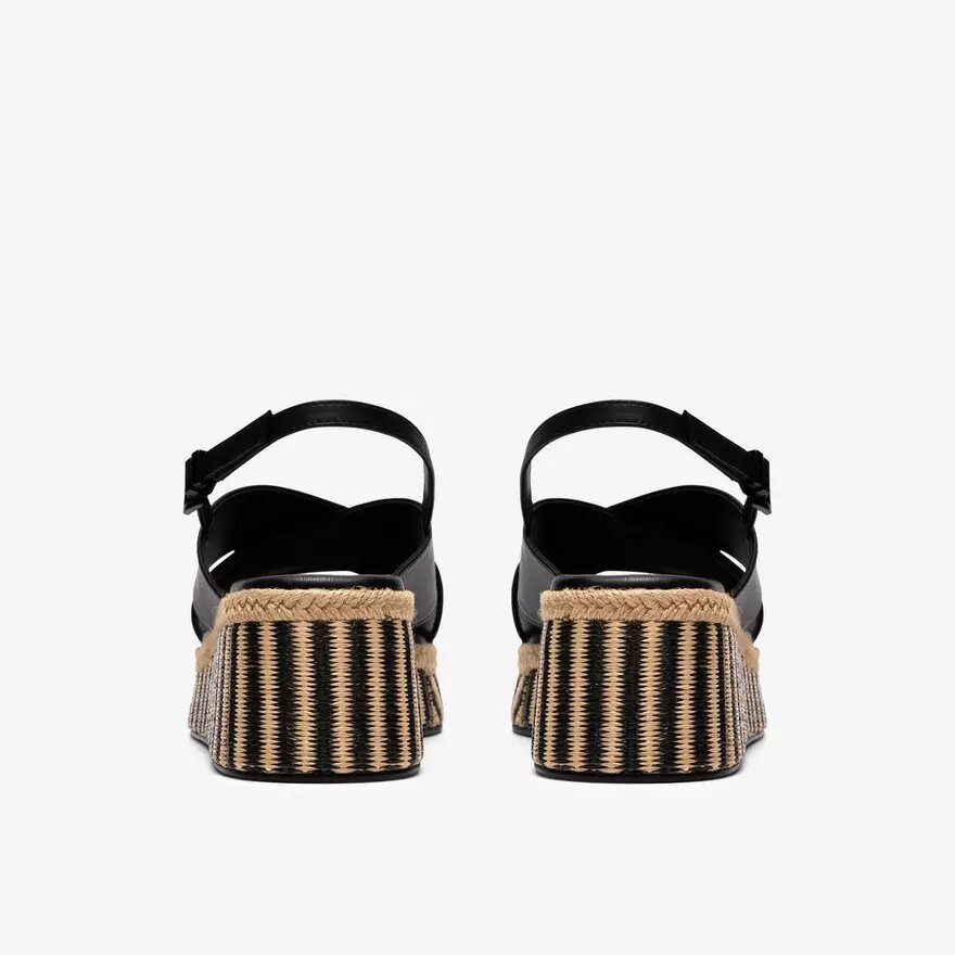 Tessiah Cross2 zwarte Wedges voor dames Tessiah Cross2 zwarte Wedges voor dames