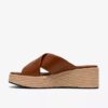 Tessiah Mule2 bruine leren Wedges voor dames Tessiah Mule2 bruine leren Wedges voor dames