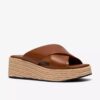 Tessiah Mule2 bruine leren Wedges voor dames Tessiah Mule2 bruine leren Wedges voor dames