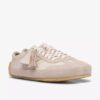 Tor Low off-white suède veterschoenen voor dames