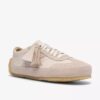 Tor Low off-white suède veterschoenen voor dames