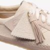 Tor Low off-white suède veterschoenen voor dames