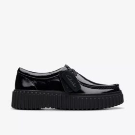 Torhill Bee zwarte lakleren Wallabee voor dames Torhill Bee zwarte lakleren Wallabee voor dames