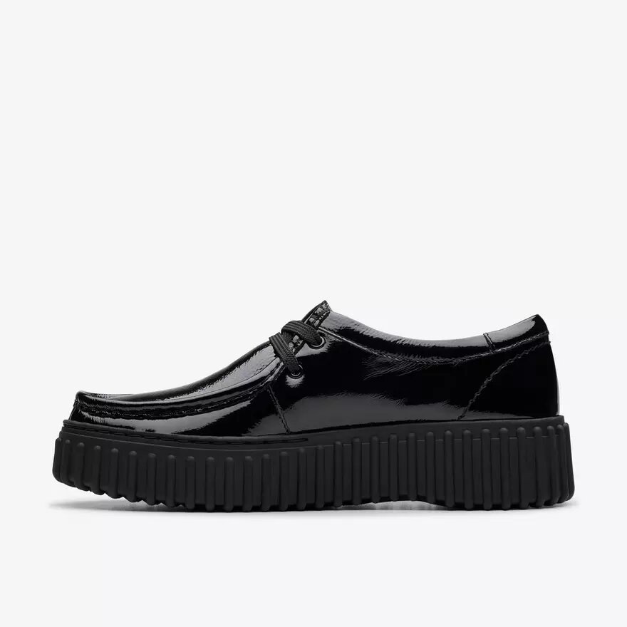Torhill Bee zwarte lakleren Wallabee voor dames Torhill Bee zwarte lakleren Wallabee voor dames