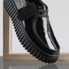 Torhill Bee zwarte lakleren Wallabee voor dames Torhill Bee zwarte lakleren Wallabee voor dames