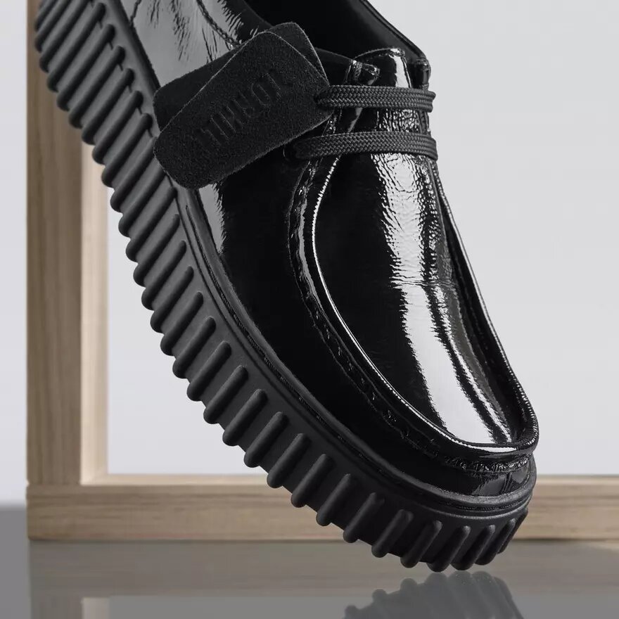 Torhill Bee zwarte lakleren Wallabee voor dames Torhill Bee zwarte lakleren Wallabee voor dames