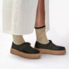 Torhill Bee zwarte suède Mocassins voor dames (VS)