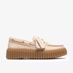 Torhill Boat crèmekleurige nubuck bootchoenen voor dames Torhill Boat crèmekleurige nubuck bootchoenen voor dames