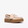 Torhill Boat crèmekleurige nubuck bootchoenen voor dames