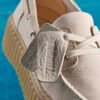 Torhill Boat crèmekleurige nubuck bootchoenen voor dames