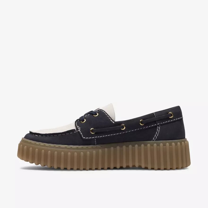 Torhill Boat Navy-combinatiebootchoenen voor dames Torhill Boat Navy-combinatiebootchoenen voor dames