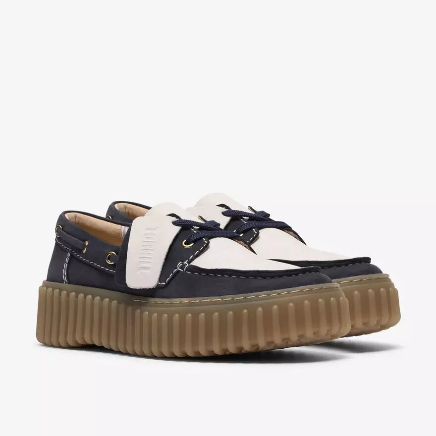 Torhill Boat Navy-combinatiebootchoenen voor dames Torhill Boat Navy-combinatiebootchoenen voor dames