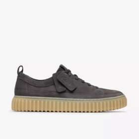 Torhill Lace herenschoenen van donkergrijs nubuck
