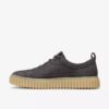 Torhill Lace herenschoenen van donkergrijs nubuck