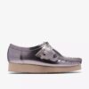 Wallabee 2604 voor dames, zilveren lak Wallabees