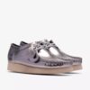 Wallabee 2604 voor dames, zilveren lak Wallabees
