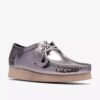 Wallabee 2604 voor dames, zilveren lak Wallabees