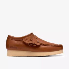 Wallabee 2604 voor heren, bruin leer