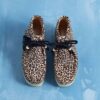 Wallabee-laars voor dames met luipaardprint Wallabee-laars voor dames met luipaardprint