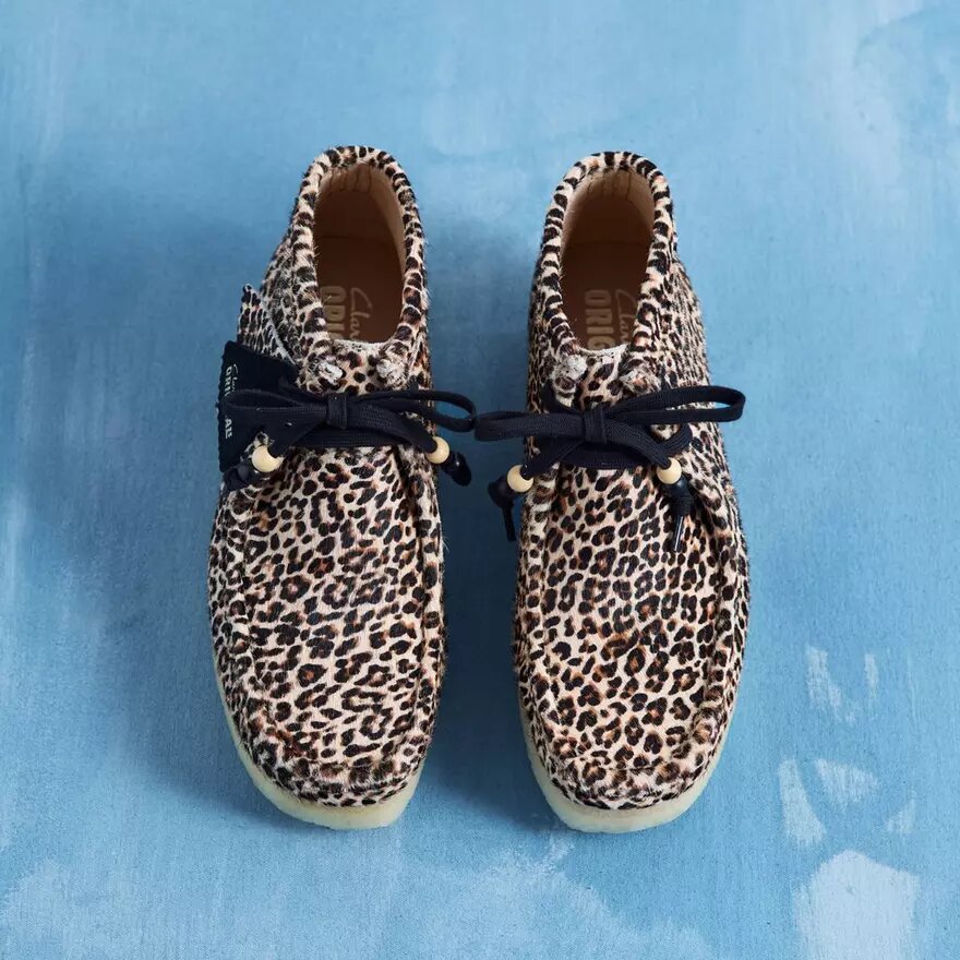 Wallabee-laars voor dames met luipaardprint Wallabee-laars voor dames met luipaardprint