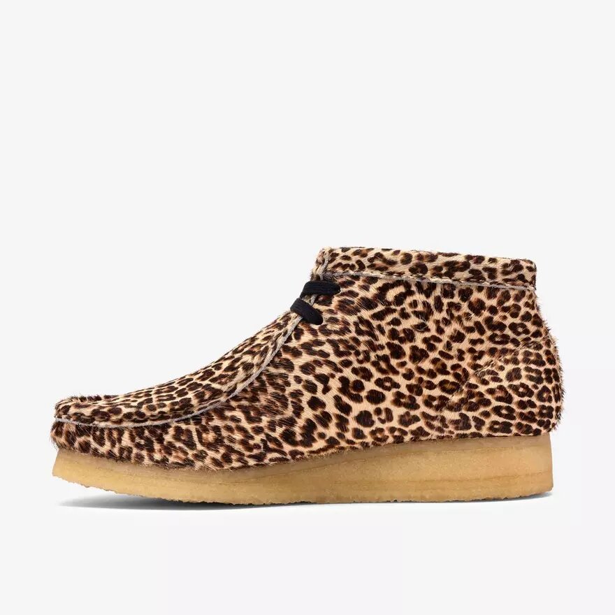 Wallabee-laars voor dames met luipaardprint Wallabee-laars voor dames met luipaardprint