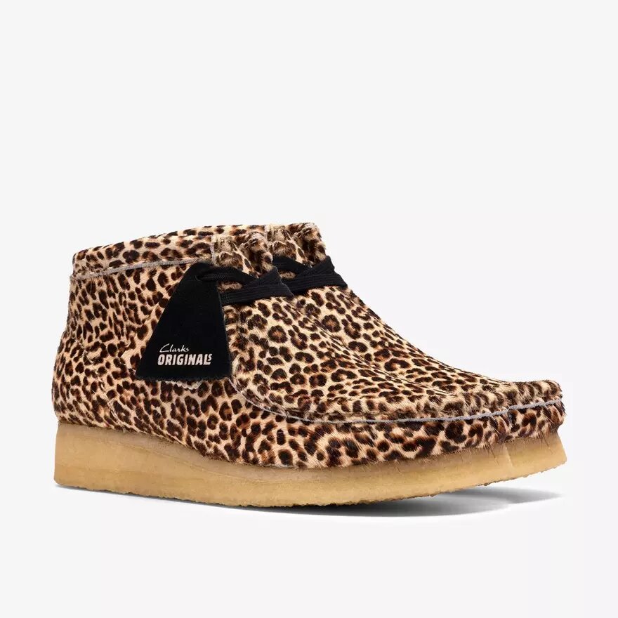 Wallabee-laars voor dames met luipaardprint Wallabee-laars voor dames met luipaardprint