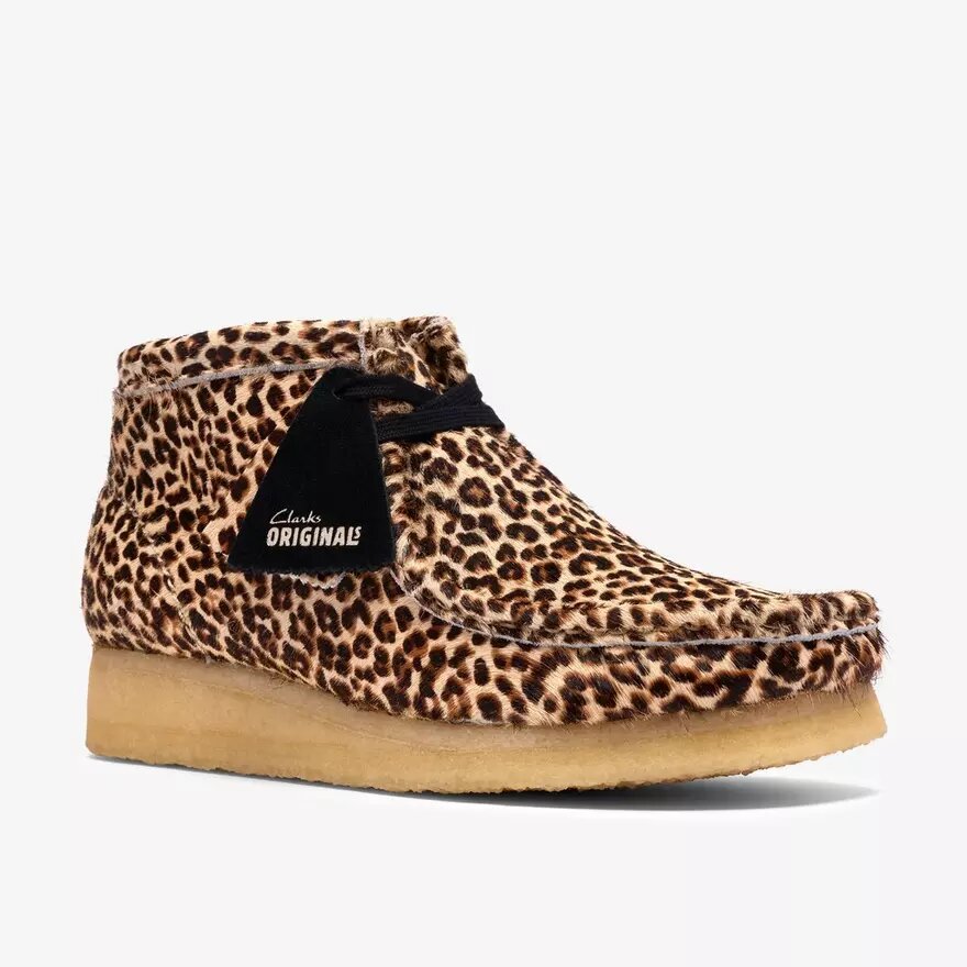 Wallabee-laars voor dames met luipaardprint Wallabee-laars voor dames met luipaardprint