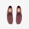 Wallabee-laars voor dames. Roze-bruin suède