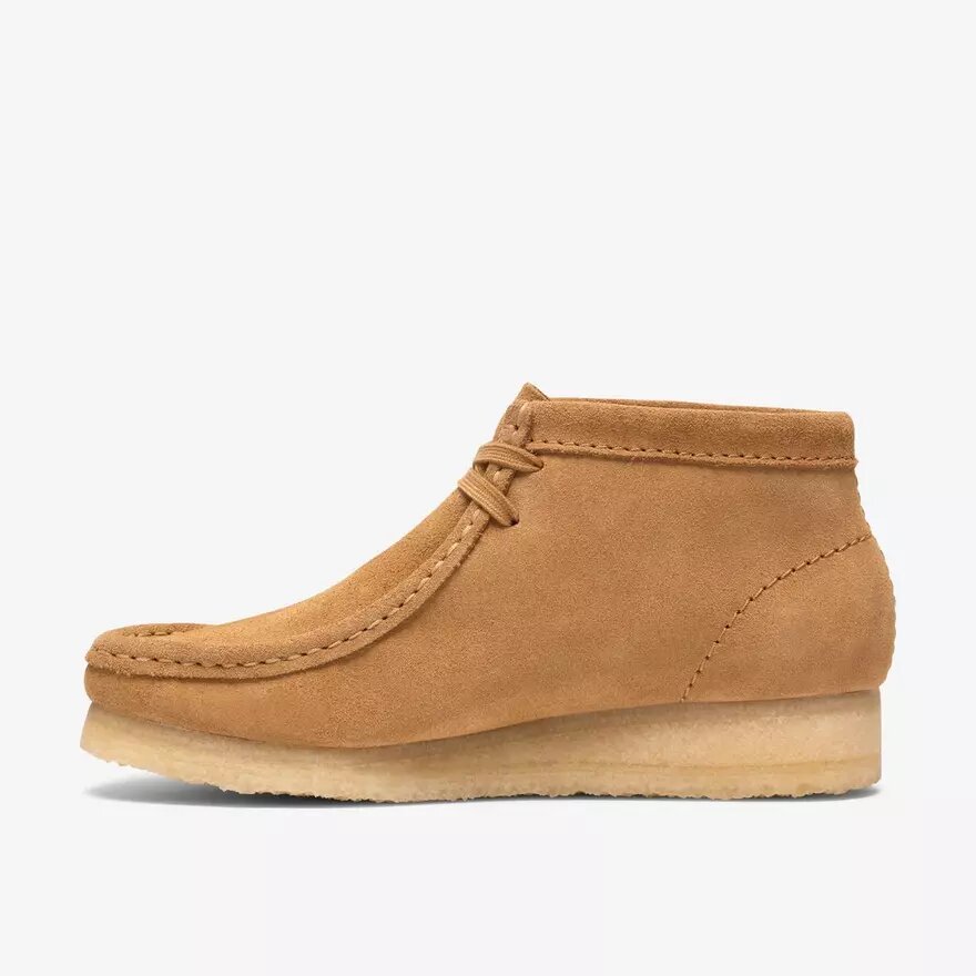 Wallabee-laars voor dames van bruin suède Wallabee-laars voor dames van bruin suède