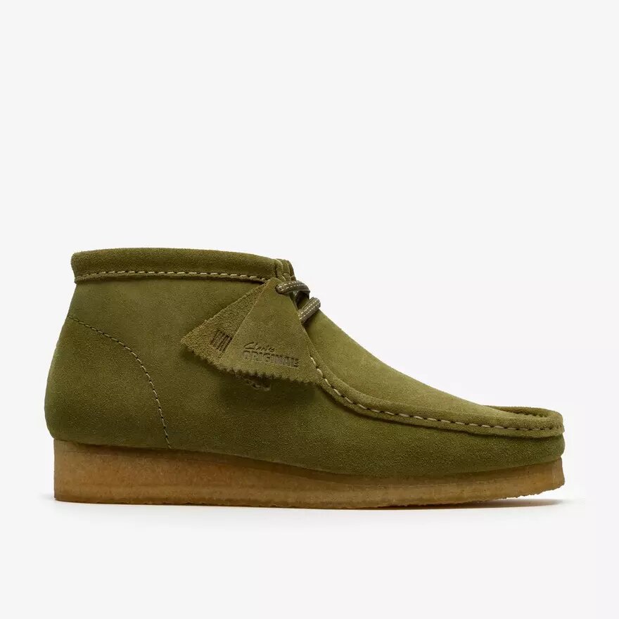 Wallabee-laars voor heren, groene suède Wallabees Wallabee-laars voor heren, groene suède Wallabees
