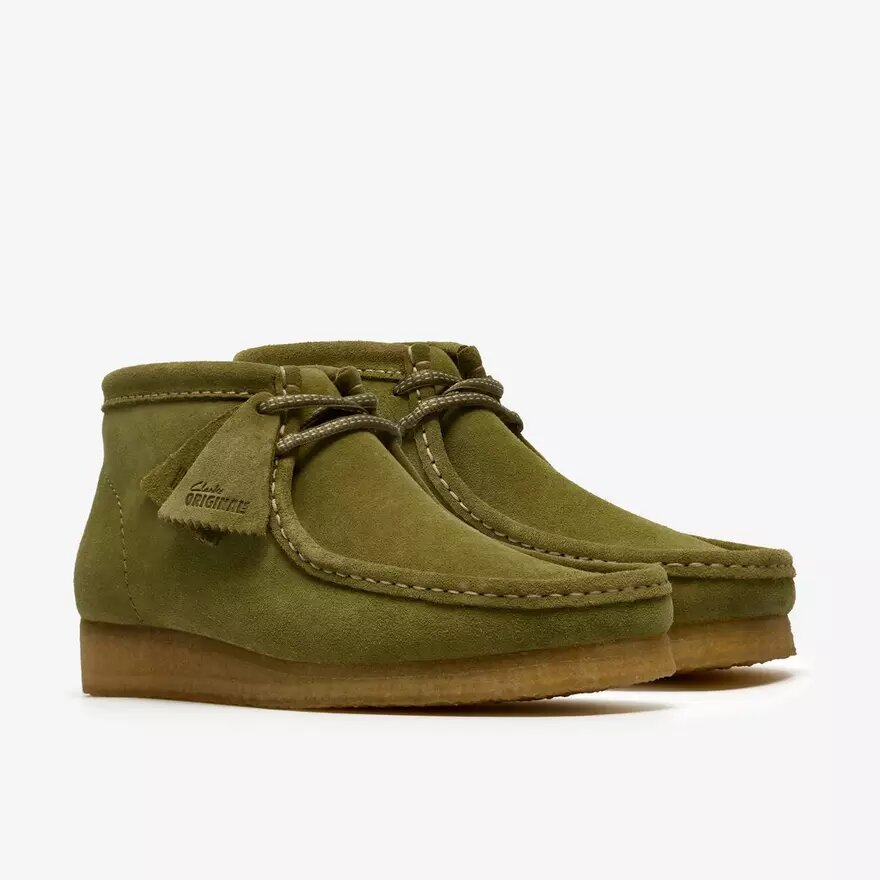 Wallabee-laars voor heren, groene suède Wallabees Wallabee-laars voor heren, groene suède Wallabees