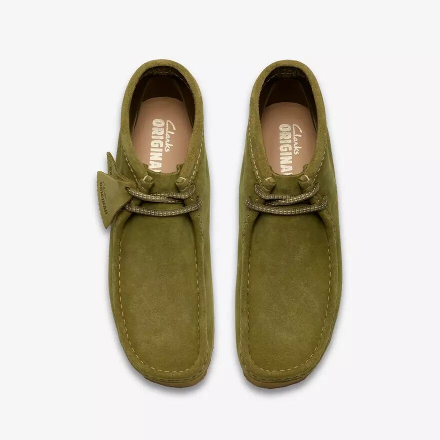Wallabee-laars voor heren, groene suède Wallabees Wallabee-laars voor heren, groene suède Wallabees