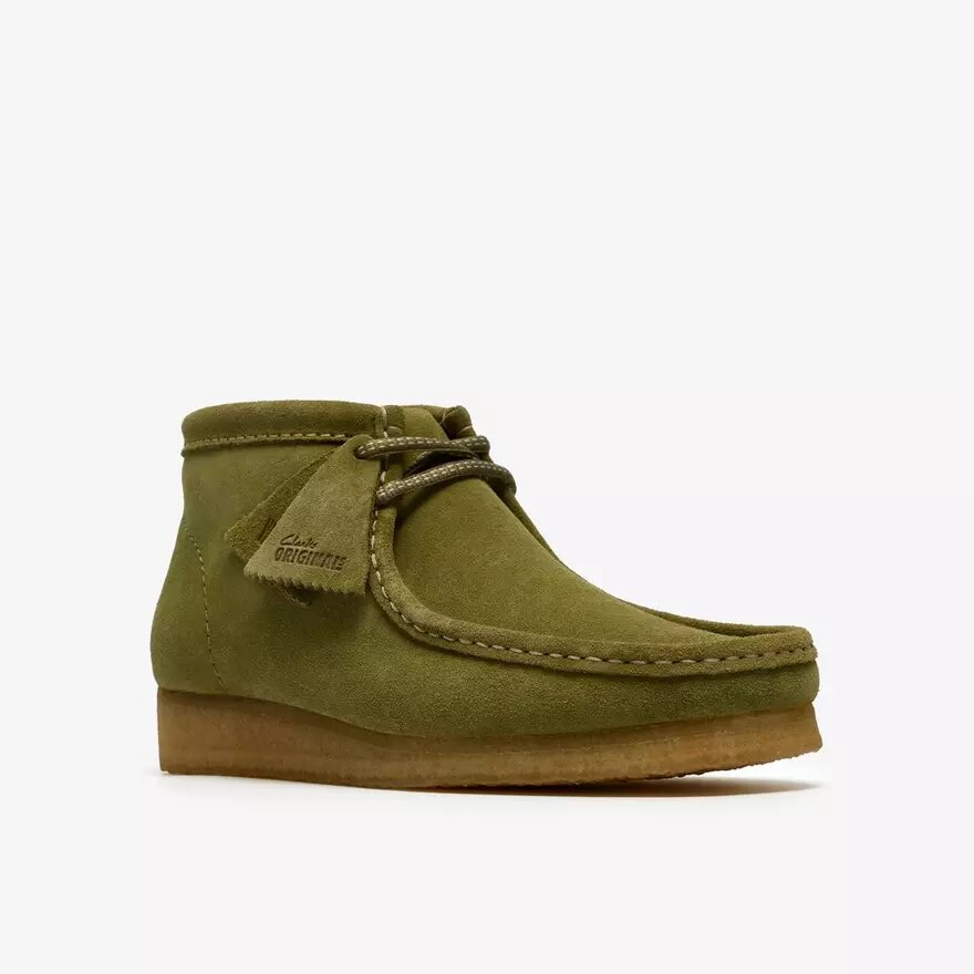 Wallabee-laars voor heren, groene suède Wallabees Wallabee-laars voor heren, groene suède Wallabees