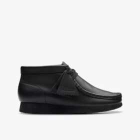 Wallabee-laars voor kinderen, oudere modellen, zwart leer
