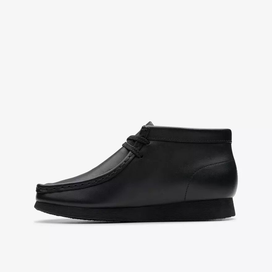 Wallabee-laars voor kinderen, oudere modellen, zwart leer Wallabee-laars voor kinderen, oudere modellen, zwart leer