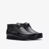 Wallabee-laars voor kinderen, oudere modellen, zwart leer Wallabee-laars voor kinderen, oudere modellen, zwart leer