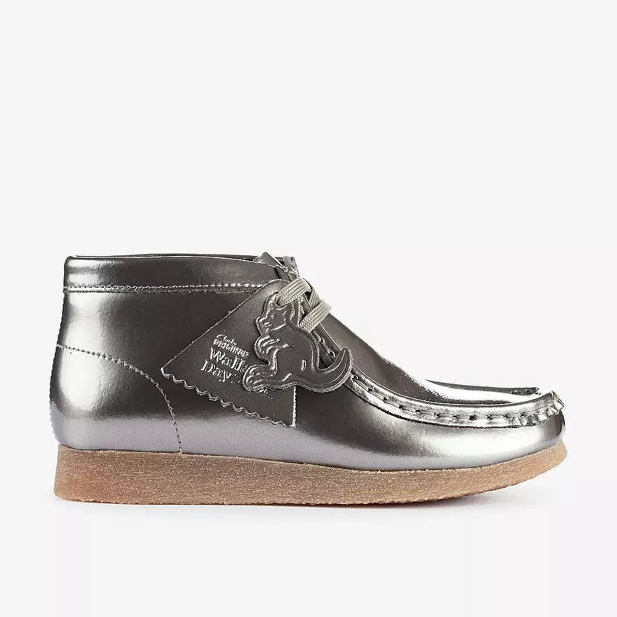 Wallabee-laarzen voor jongens – Big Kid zilveren lak-Wallabees Wallabee-laarzen voor jongens – Big Kid zilveren lak-Wallabees