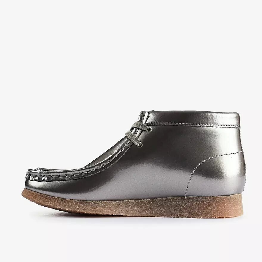 Wallabee-laarzen voor jongens – Big Kid zilveren lak-Wallabees Wallabee-laarzen voor jongens – Big Kid zilveren lak-Wallabees