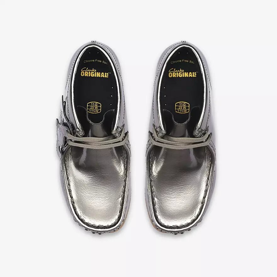 Wallabee-laarzen voor jongens – Big Kid zilveren lak-Wallabees Wallabee-laarzen voor jongens – Big Kid zilveren lak-Wallabees