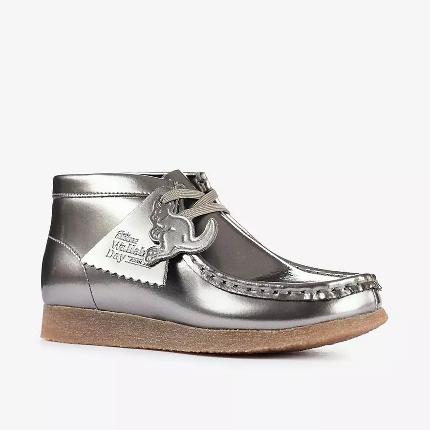 Wallabee-laarzen voor jongens – Big Kid zilveren lak-Wallabees Wallabee-laarzen voor jongens – Big Kid zilveren lak-Wallabees
