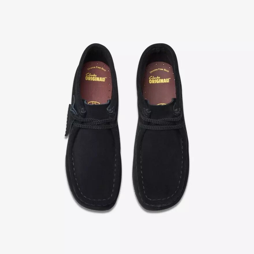 Wallabee-laarzen voor kinderen – oudere zwarte suède laarzen Wallabee-laarzen voor kinderen – oudere zwarte suède laarzen