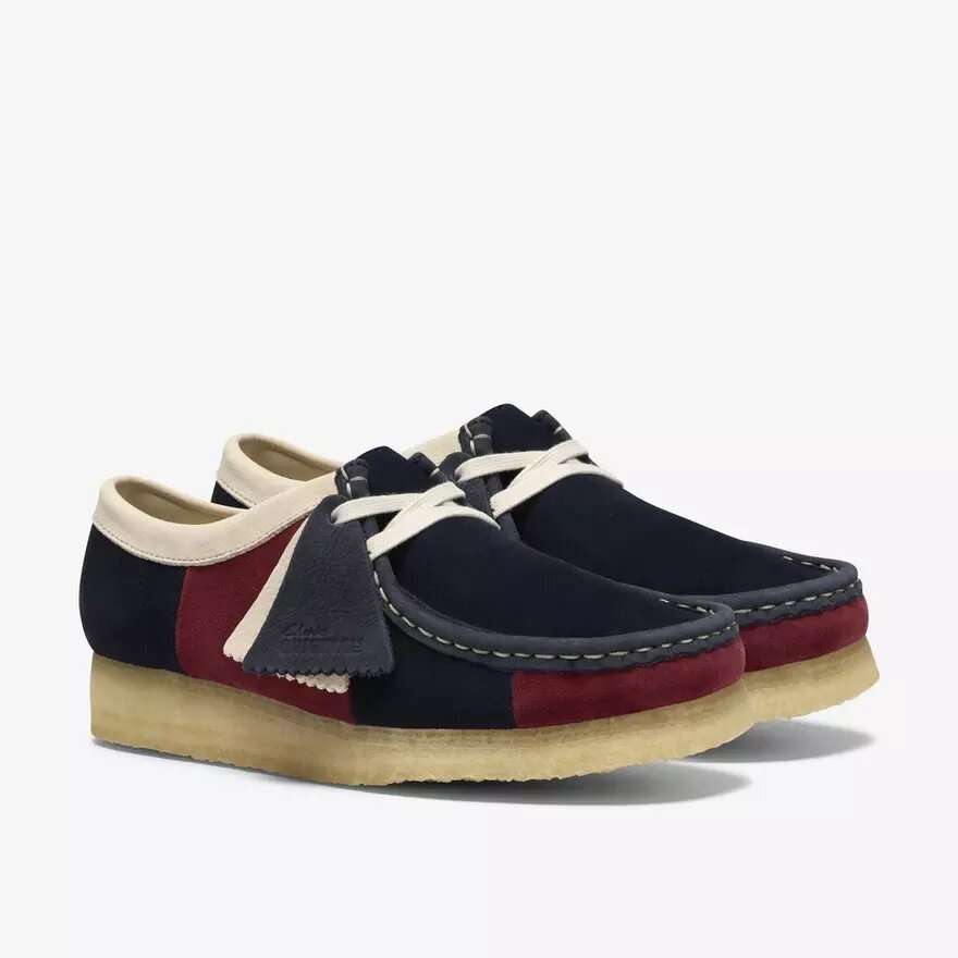 Wallabee Navy Stripe Wallabees voor dames Wallabee Navy Stripe Wallabees voor dames