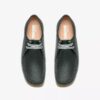 Wallabee Rb voor heren: donkergroene leren Wallabees