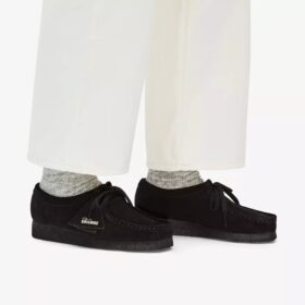 Wallabee™-schoenen voor dames van zwart suède